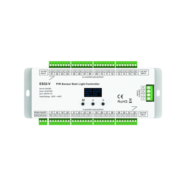 ES32-V 32 CHANNEL STAIR LIGHT CONTROLLER, SET                                                                                                                                                                                                                  