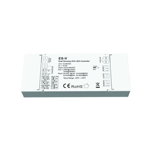 ES-V 2 CHANNEL CONTROLLER WITH SENSORS, SET                                                                                                                                                                                                                    