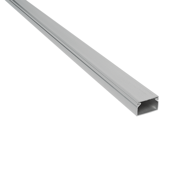 2m. 25x16 PLASTIC CABLE TRUNKING CT2 GRAY