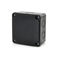 DISTRIBUTION BOX 110X110X74 BLACK, IP65                                                                                                                                                                                                                        