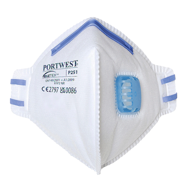 P251 FFP2 VALVED FOLD FLAT RESPIRATOR