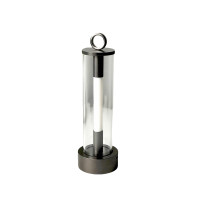 LED Table Lamp with 2 Brightness Levels and Breathing Mode, Rechargeable, Gun Black