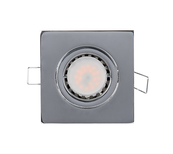 LED METELNA KVADRATNA SPOTLAMPA PAR 16 5.5W 4000-4300K SATIN NIKL