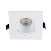 LED PLASTIČNA KVADRATNA SPOTLAMPA PAR 16 COB 7W 2700-3000K BIJELA