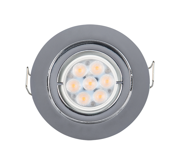 LED METALNA OKRUGLA SPOTLAMPA VISOKE SNAGE 6W 4000-4300K SATIN NIKL